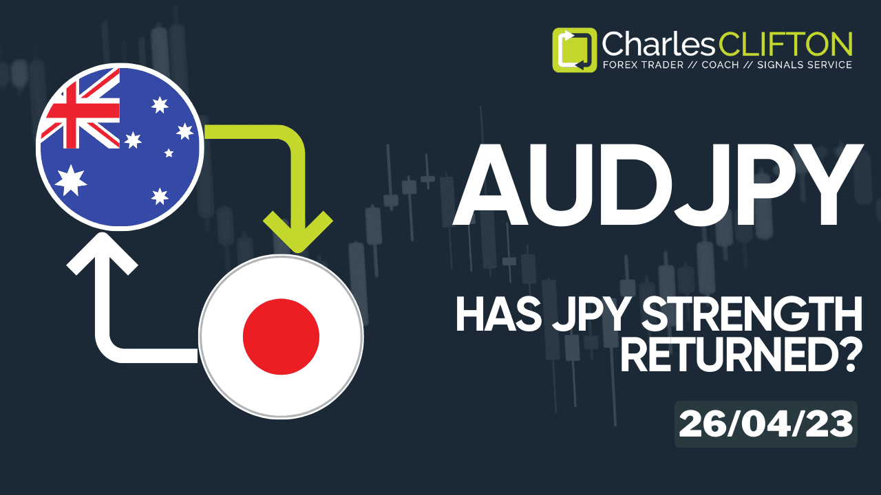 Daily Forex Price Action | Live Forex Charts - AUDJPY - How to Find A Trending Forex Pair To Trade - Charles Clifton Forex Trader - 1-2-1 Forex Trader Training Courses - Thumbnail - charlesclifton.co.uk