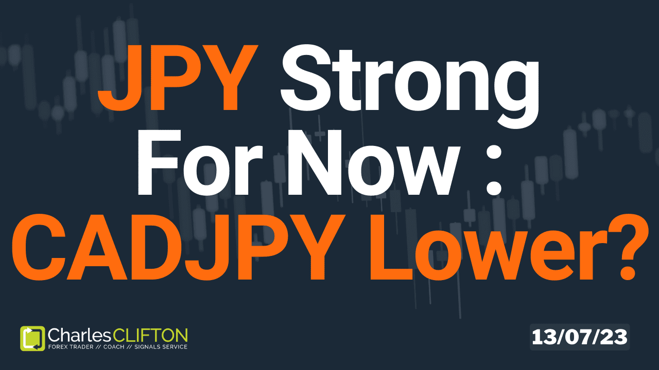 Live Forex Charts - CADJPY - Charles Clifton Forex Trader - 1-2-1 Forex Trader Training Courses - 13-07-23 - Thumbnail