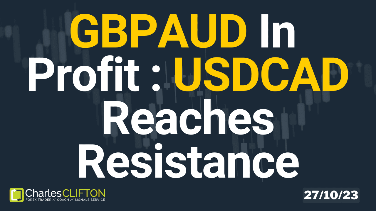 Live Forex Charts - USDCAD - Charles Clifton Forex Trader - 1-2-1 Forex Trader Training Courses - 27-10-23 - Thumbnail // charlesclifton.co.uk