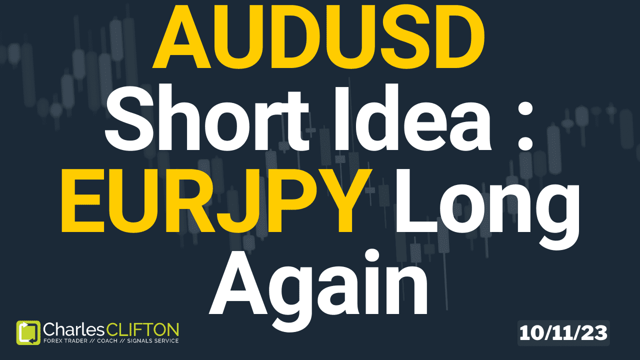 Daily Forex Price Action - AUDUSD - Charles Clifton Forex Trader - 1-2-1 Forex Trader Training Courses - 10-11-23 - Thumbnail // charlesclifton.co.uk